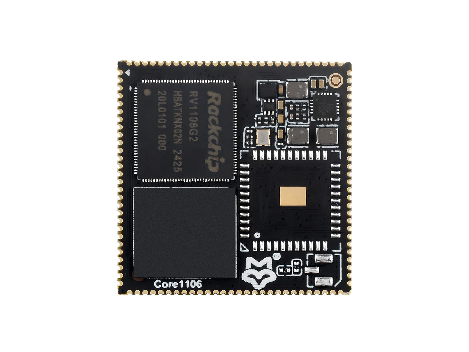 Luckfox Core1106 Kernplatine basierend auf Rockchip RV1106-Chip, 8 GB eMMC, integriert ARM Cortex-A7/RISC-V MCU/NPU/ISP-Prozessoren