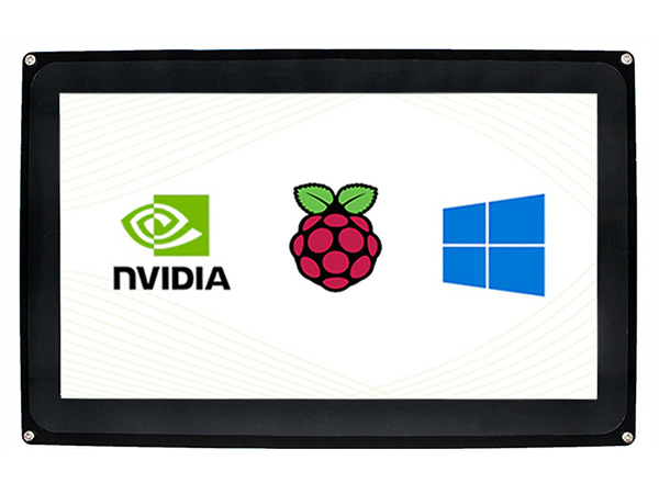 10,1-Zoll kapazitiver Touchscreen-LCD (H) mit Gehäuse, 1024×600, HDMI, Unterstützung verschiedener Systeme